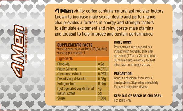 4Men Coffee - Virility Enhancer